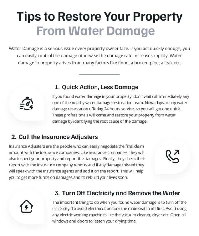 Tips to Restore Your Property From Water Damage